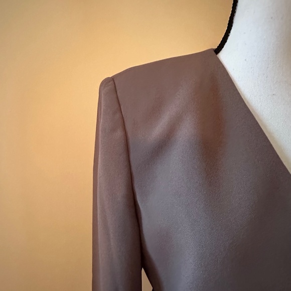 *LORD & TAYLOR* Brown Button Blazer Suit Jacket Size 8 - Picture 3 of 8